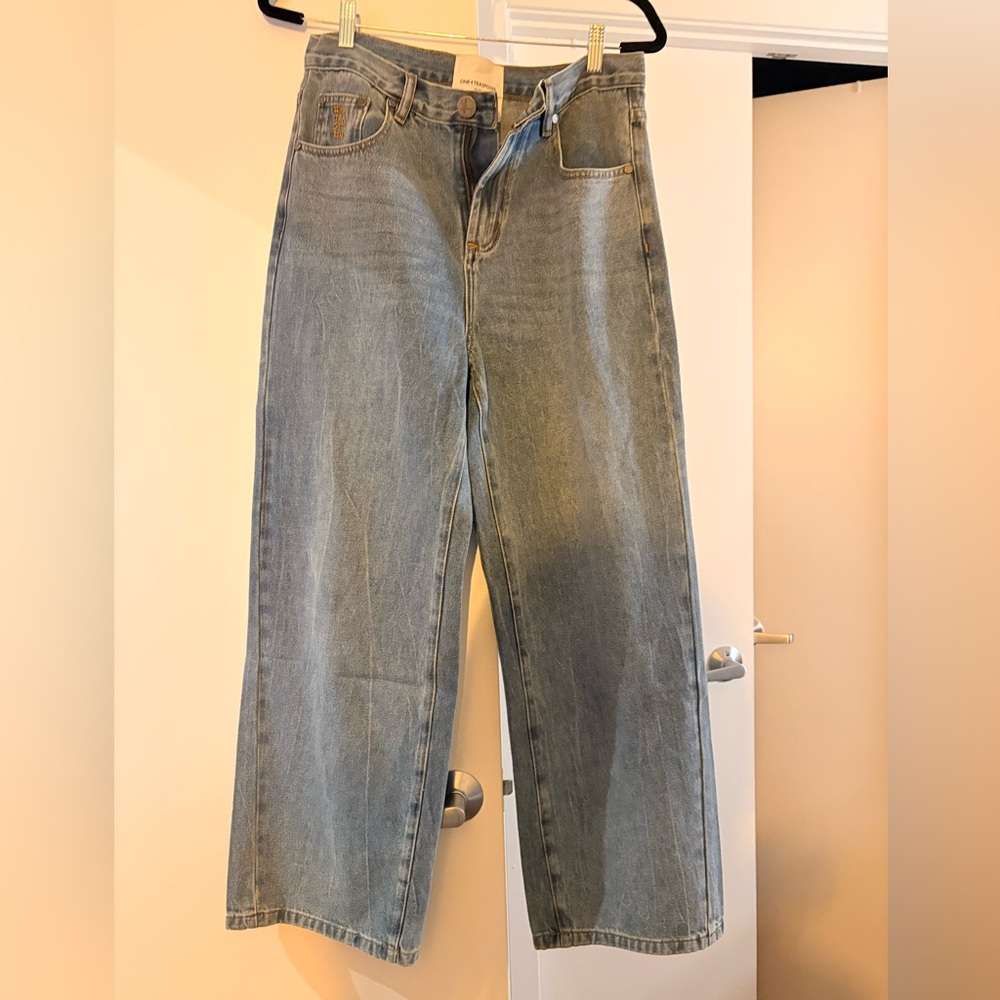 NEW Baxters Mid Waist Wide Leg Denim Jeans - Blue Crush, size 28